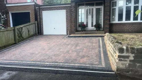 Click Here To Enlarge This Photo Of Herringbone Block Paving In Arnold, Nottingham