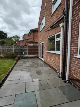 Click Here To Enlarge This Photo Of Raised Garden Patio Installation in Nottingham