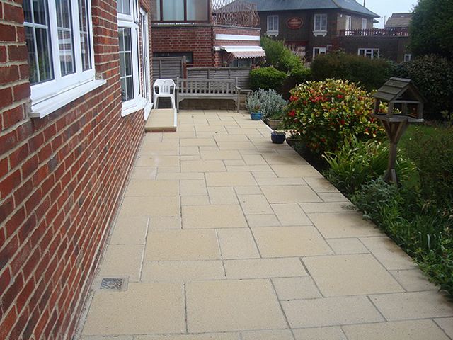 Patio With Slabbing Mansfield: Swipe To View More Images