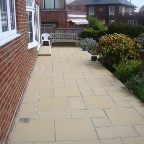 Patio With Slabbing Mansfield: Click Here To View Larger Image